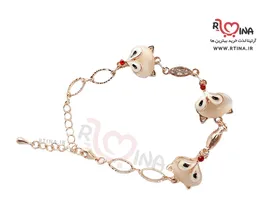 دستبند اسپرت زنانه طرح روباه رزگلد
