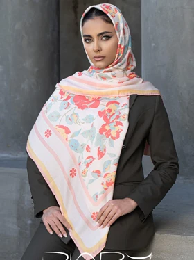 روسری‌ابریشم مینای ستاره‌ای
