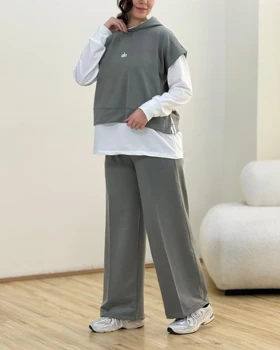 ست سه تیکه ی گلکسی وست وشلوار الو