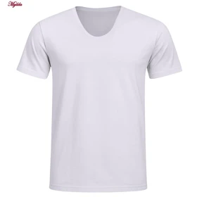 زیرپوش آستین کوتاه یقه گرد مردانه آیدا جید مدل نخ پنبه کد 5331-1 بسته 3 عددی
