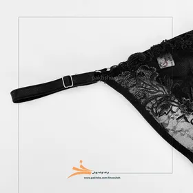 ست نگین‌دار مشکی فانتزی برند نوشه پوش