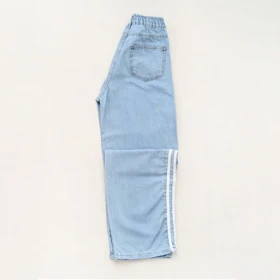 شلوار جین بغل خط‌دار کد 395