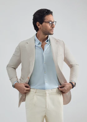 کت چهارخانه پشمی 2520204