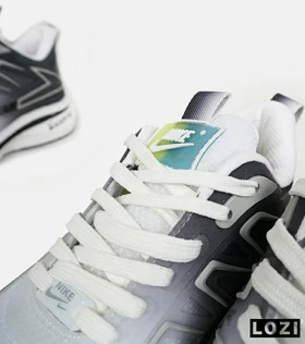 کفش کتانی مردانه سفید خاکستری NIKE zoom X