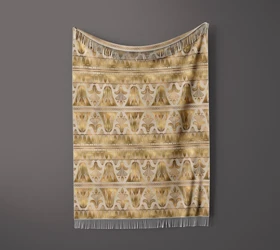 شال مبل ریش دار sofa shawl 337