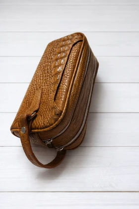 کیف دستی چرم طبیعی گاوی as