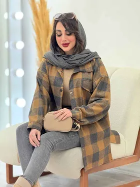شکت چهارخونه تک جیب شینا