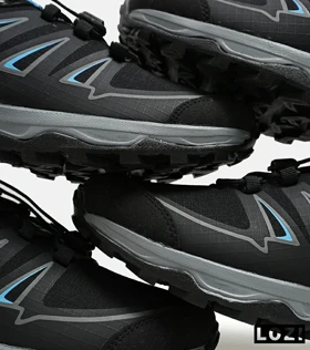 کفش کتانی بزرگ پا مشکی آبی I-Runner