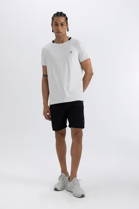 تیشرت پارچه ای سنگین DeFactoFit Standard Fit Crew Neck Athlete C1488AX24SM