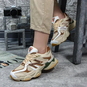 کتانی زنانه اسپرت مدل نیوبالانس 9060 new balance رنگ کرم
