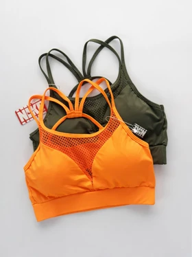 نیم‌تنه کاپ‌دار ورزشی بند دوبل ضربدری نایکی Nike
