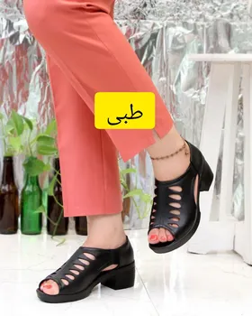 صندل طبی و اداری جلو باز زنانه ملیناز لیزری
