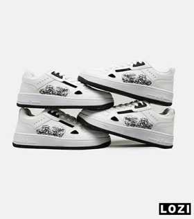 کفش کتانی مردانه سفید مشکی NIKE AirForce Draw