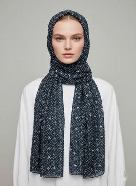 شال منگوله‌دار نخی