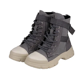 نیم بوت زنانه کمربندی طوسی کد 521