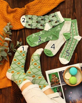 جوراب زنانه نیم ساق دلوین سبز