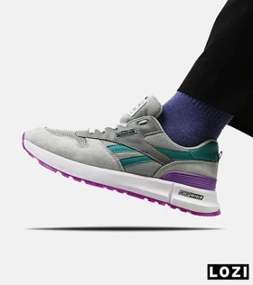 کفش کتانی طوسی آبی بنفش REEBOK Unphased Pro مدل 4613