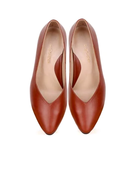 کفش کلاسیک چرم زنانه مدل 645