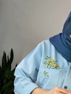 مانتو لینن گلدوزی تن آرا