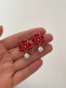 گوشواره میناکاری میخی ژوپینگ 478