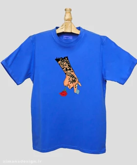 تیشرت مردانه و زنانه طرح کاور آهنگ گل از حصین کد 784