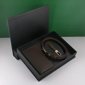 ست هدیه مردانه چرم یلسان پارلا کد KIA-KAYA-GS-024