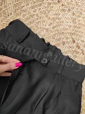 شلوار دمپا گشاد کرپ مازراتی