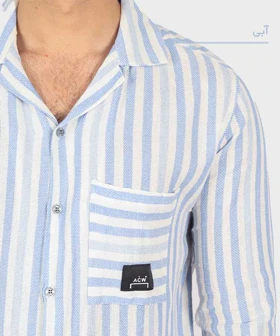 پیراهن مردانه کنفی و یقه انگلیسی 0771
