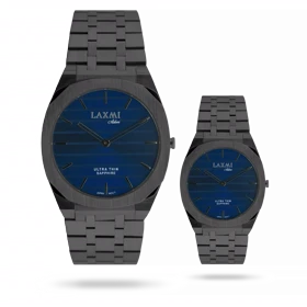 ساعت مچی ست لاکسمی بند استیل نقره ای کد Laxmi 8574/7