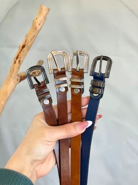 کمربند چرم زبانه دار