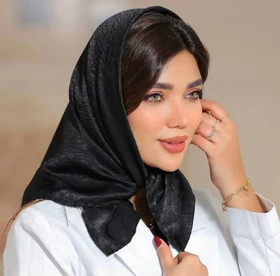 مینی اسکارف مجلسی پارچه کوپرا قواره 70 و 90