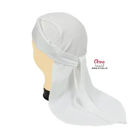 دورگ عربی ساده نخی رنگ سفید