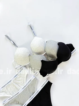 ست شورت و سوتین اسفنجی فنر دار کبریتی بند نوشته Vencys story