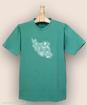 تیشرت مردانه و زنانه طرح نقشه ایران کد 869