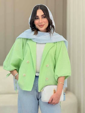 مانتو پانچ آستین بند نیلیا
