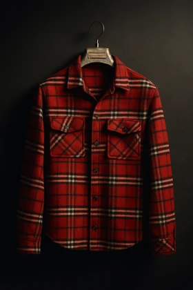 پیراهن پشمی باکسی طرح وینتیج قرمز مشکی کد 872