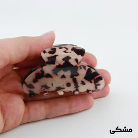 کلیپس دخترانه مدل صخره ای خال‌خالی کوچک (مشکی)