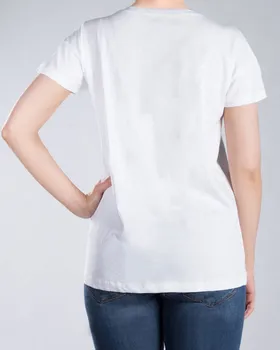 تیشرت پولکی دخترانه سفید