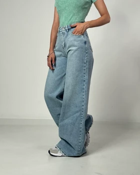 شلوار جین فول بگ  کد 1000163