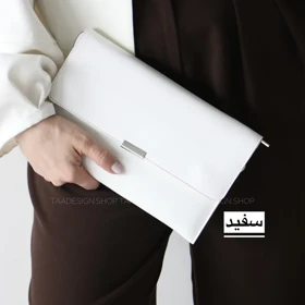 کیف زنانه مجلسی مدل پرل (سفید)
