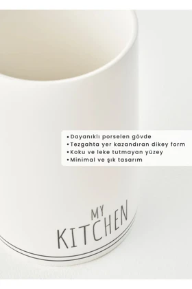 جا قاشقی Bella Maison مدل My Kitchen چینی - سفید