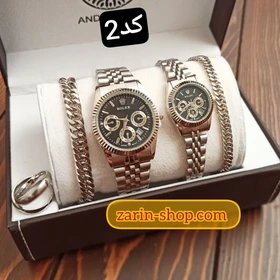 ست ساعت رولکس و دستبند انگشتر زنانه مردانه