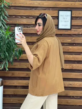 مانتو دو جیب پاکتی آنیکا
