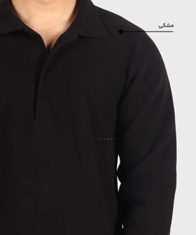 پلیور مردانه یقه باز و ساده 1508