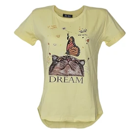 تیشرت زنانه ترک نخ کتان اورجینال