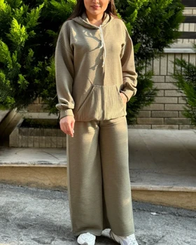 ست هودی شلوار فیتیله 6829