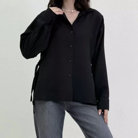 شومیز زنانه لینن بند دار