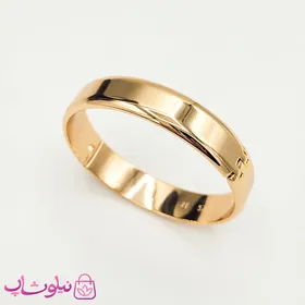 تکپوش زنانه پهن ژوپینگ طلایی ساده سایز 2 کد 2691