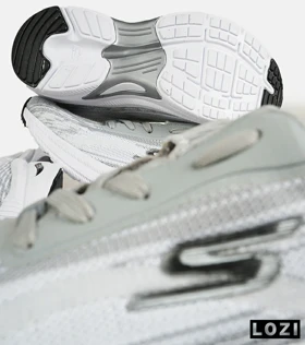 کفش کتانی طبی ورزشی طوسی SKECHERS archfit مدل 7435