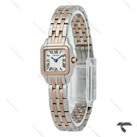 ساعت کارتیر پنته مینی زنانه دورنگ رزگلد Cartier-10629-L
